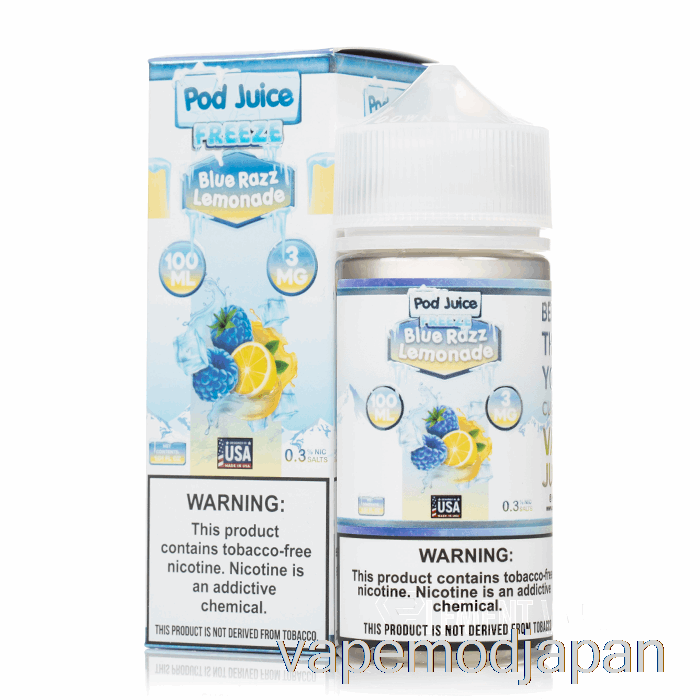 VAPE MOD フリーズ ブルー ラズ レモネード - ポッド ジュース - 100ml 3mg